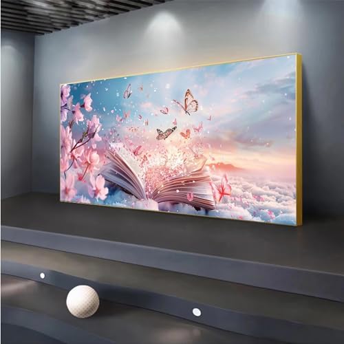 Peinture diamant papillon grand format 100x233cm kit broderie 5D