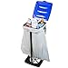 Wakeman Portable Trash Bag Holder – Collapsible 13-Gallon Garbage Bin for Indoor/Outdoor Use, Camping, Recycling, and Parties – Durable Plastic Trash Can Outdoors (Blue)