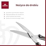 Gerlach Nożyce do Drobiu ze Stali Nierdzewnej do Cięcia Mięsa Chrząstek Kości