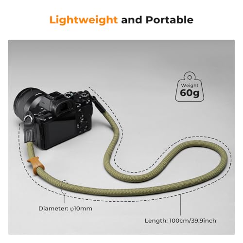 K&F CONCEPT Kameragurt Kamera Schultergurt Camera Strap Kamera Tragegurt geeignet für DSLR SLR oder spiegellosen Kameras (Grün)