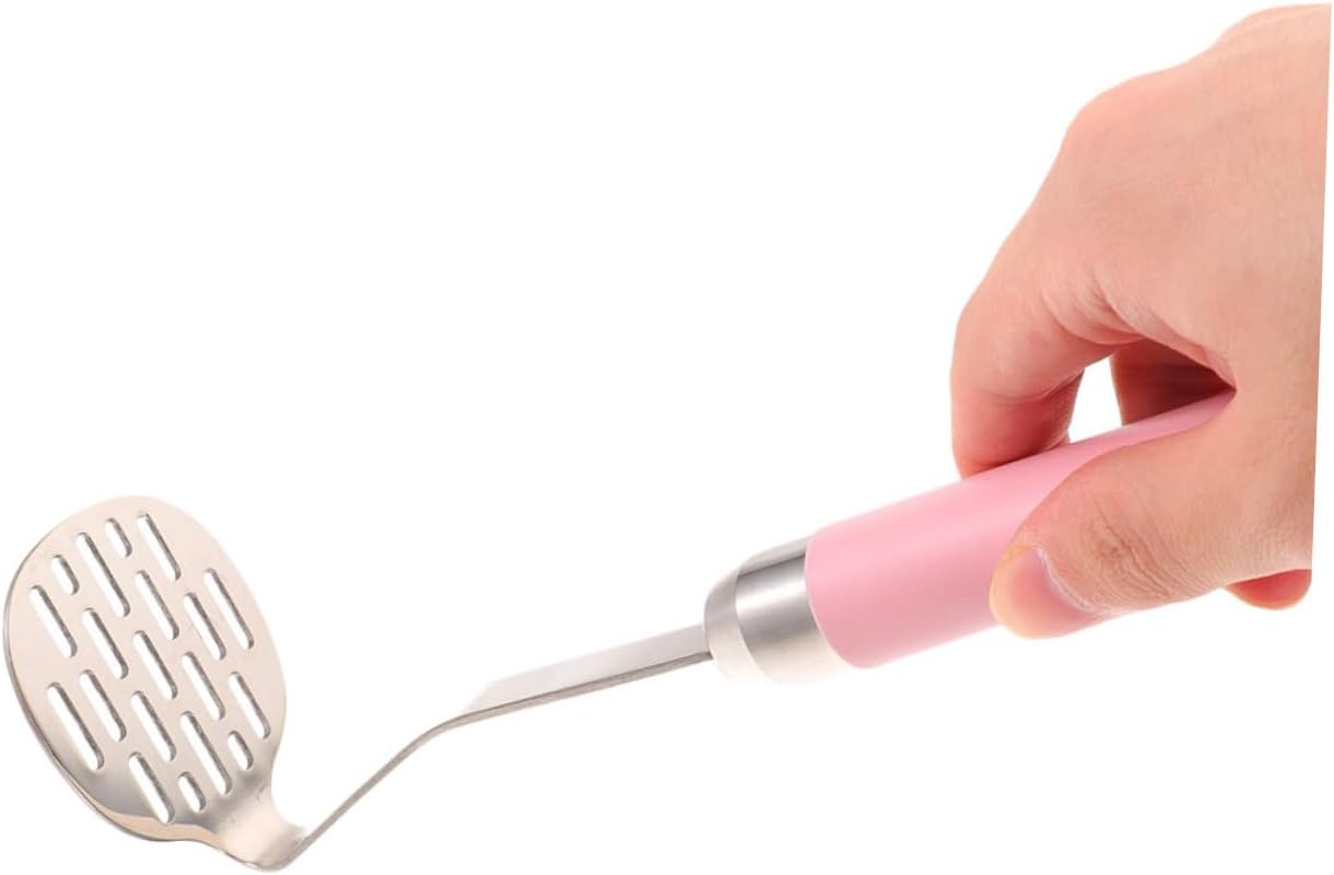 2pcs Multi-hole Potato Masher Stainless Steel Manual Press for Potatoes Heavy Duty Vegetable Masher Tool for Mashing Fruits Vegetables