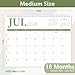 GuassLee Wall Calendar 2026, 2026-2027 Calendar Wall Runs from Jan. 2026 to Jun. 2027, 18-Month Hanging Calendar Spiral Bound for Office School Home Planning and Organizing, 14” x 11”