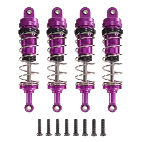 RC�V���b�N Compatible With WLtoys 144001 144002 144010 124019 124017 RC�J�[�A�b�v�O���[�h�������i���^���I�C���[�U�V���b�N�A�u�\�[�o�[(Purple)