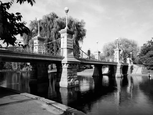 ART.COM Wall Photo Boston Public Garden Suspension Bridge, 24