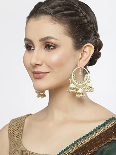 Stylish Traditional Kundan Jhumka Earrings for Women