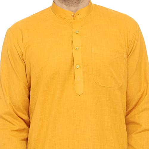 Image of ITOS365 Men Cotton Blend Kurta Pyjama Set Party Fashion Regular Ethinic Wear Indian Dress Gift for Men