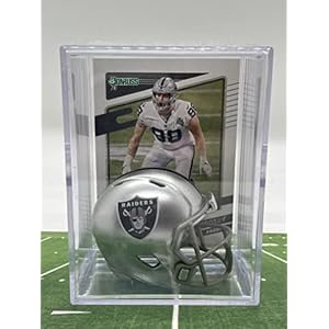 Las Vegas Raiders NFL Helmet Shadowbox w/Maxx Crosby card