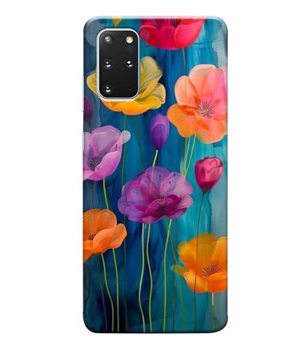 Image of Printed Hard Back Case Cover & Compatible for Samsung Galaxy S20 Plus | Flower Vector Art (Multicolor) - D1193