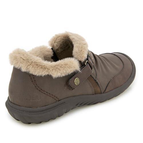 Image of JBU Women's Heather Slip On Cozy Comfortable Memory Foam APMA Accepted Walking Flat