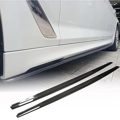 WASHLA Carbon Fiber Car Side Skirt for BMW 5er F10 M5 2011–2016 528i 535i 550i M-Sport, Side Skirt Extension Splitter Diffuser Side Skirts Extension Rocker Panel Splitter Lip, WASHLA-8912568163702