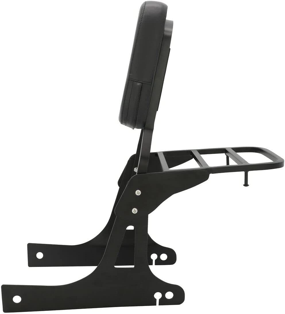 Sissy Bar Dossier avec coussinet confortable Compatible avec Harley Dyna Street Bob Wide Glide Super Glide Custom Low Rider fxdc fxdla