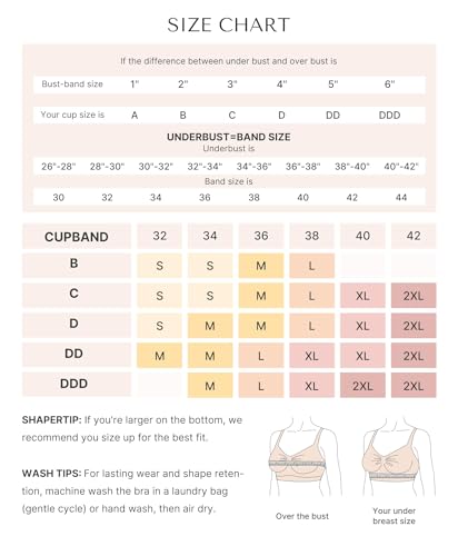 Image of SHAPELLX Wireless Bra for Women Lightweight Seamless Super Stretch Bralette | Wire-free, light support, unpadded, second-skin comfort, 4-row hook, seamless, back smoothing, for lounge sleep daily wear