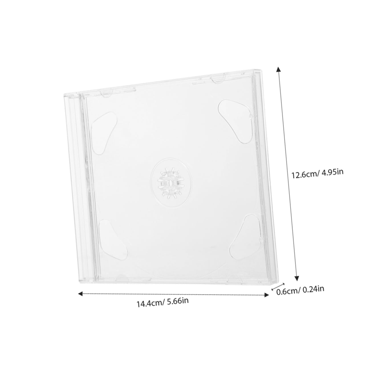 CIYODO 4Pcs Disc Boxes Portable CD Storage Organizer CD Holder Case for Dvd and CD Protection for Home and Car Use Compact Disc Storage