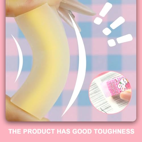 KEMUZ 8 Stück Schneidbar Radiergummi Kinder Set, Duftende Radiergummis, Weiche Radierer, 2B, Lustig, Für Kinder, Schule, Zeichnen