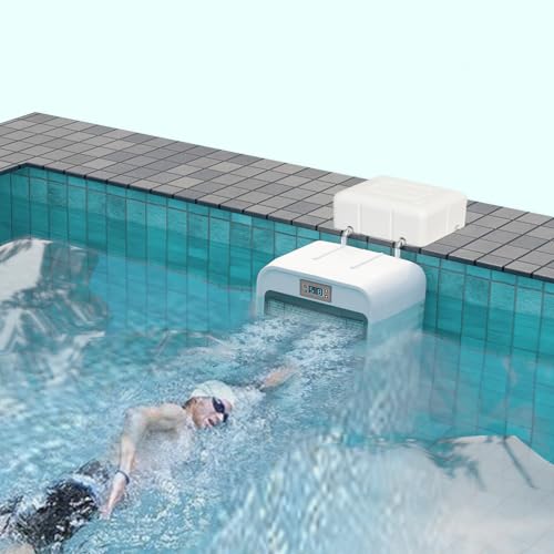 Swim Current Machine for Inground Pool - Pool Swimmer for Swimming Pools, 1-9 Grade Adjustable Current Swim Jet for Home Indoor/Outdoor Swimming Pool Exercise