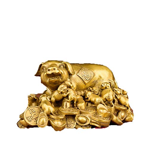 Cochon Feng Shui cadeau traditionnel de richesse pour le bureau