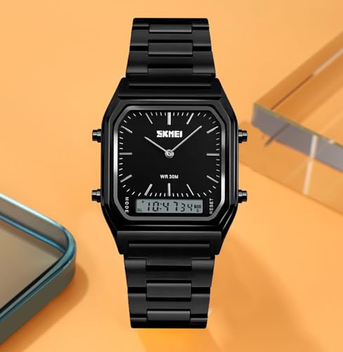 Image of Gosasa Big Face Men Digital Sports Watch Water Resistant Outdoor Easy Read Military Back Light Black Watch