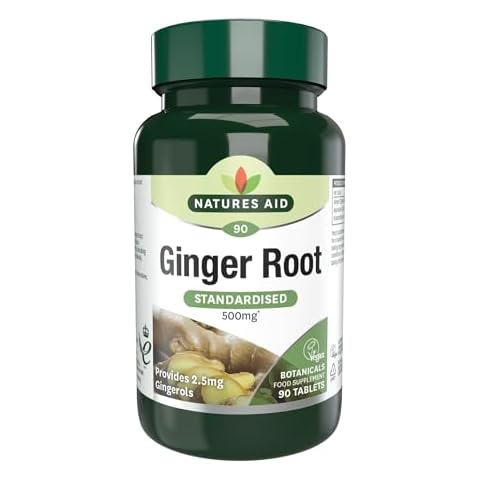 Racine de gingembre Natures Aid 500 mg Cover