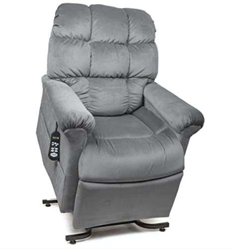 Sillón Recliner Piel Sterling Gris miniatura 1