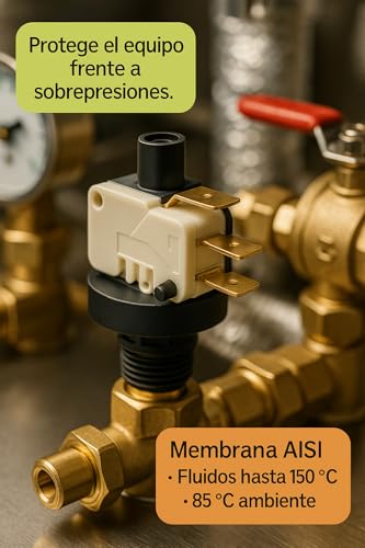 Presostato Piris Mini 1 Bar 230V de alta fiabilidad para calderín de cafetera 60000008 8