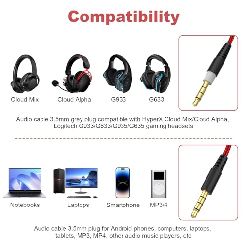 Cable auxiliar de 2 metros para headset gaming miniatura 2