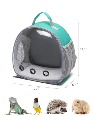 Hcupet Mochila transportadora de animais pequenos, cápsula espacial, mochila transportadora de janel