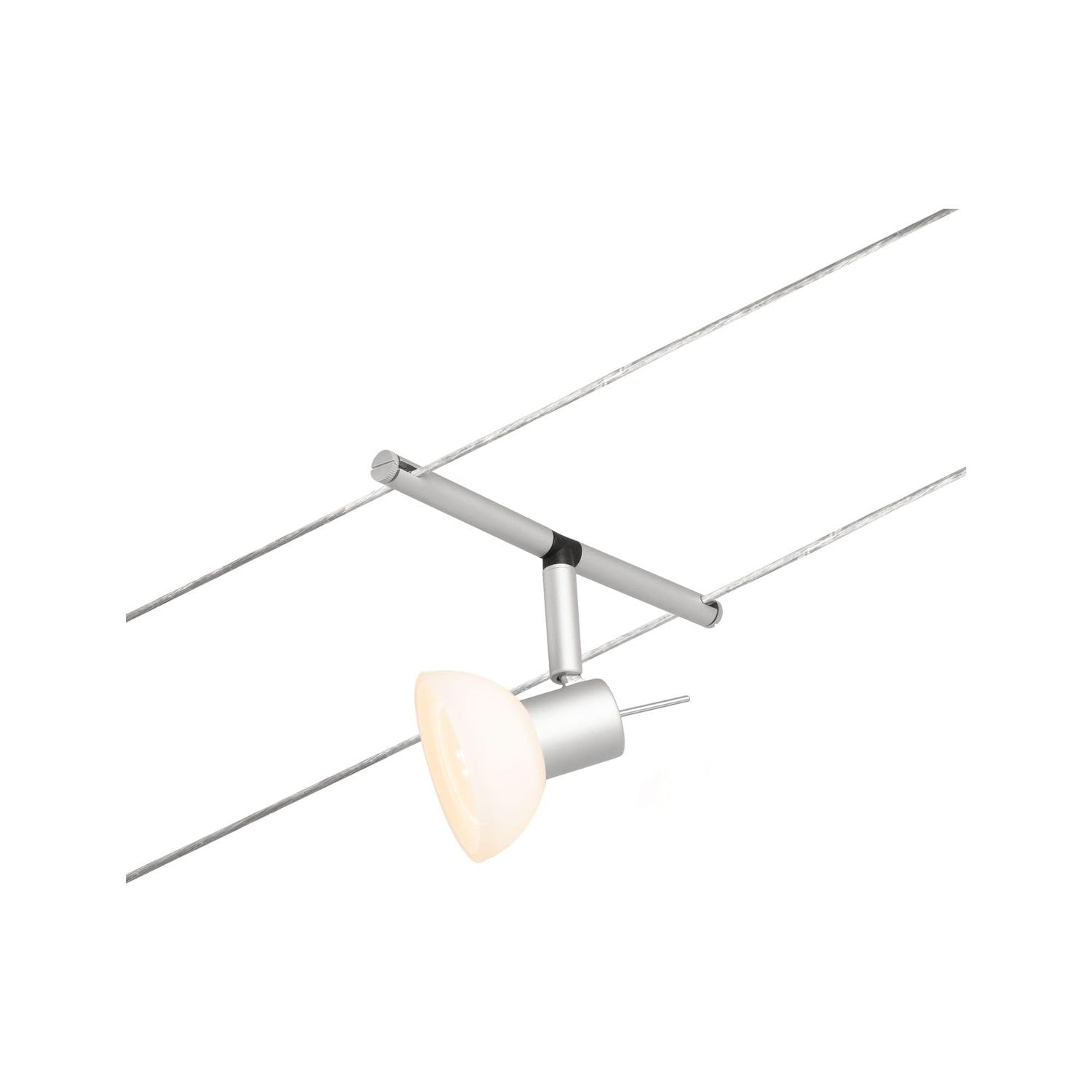 Paulmann 94449 CorDuo Système Câbles Spot Sheela DC Individuel 10 watts max, Éclairage Extensible Chrome Mat Matière Plastique GU5,3 Système de Câbles sans Ampoules