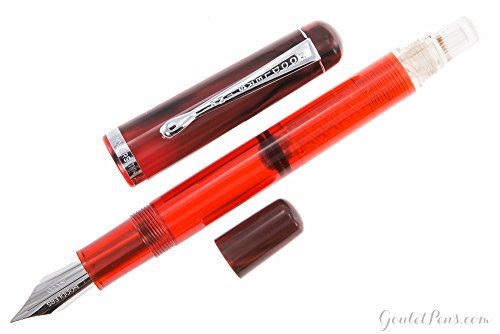 Stylo à plume anti-fuite à cartouches d'encre standard et piston acier