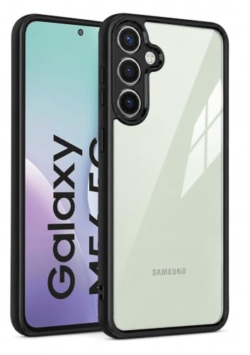 Image of VONZEE Clear Back Case Cover for Samsung M56 5G | Shockproof Design | Hard Back Cover Case for Samsung M56 5G (PC & TPU, Black)