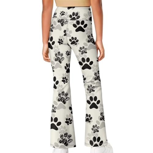 Girls Flare Athletic Leggings Comfy Activewear Child’s Stretchy Pants Bell Bottom Yoga Pants Stretch Tights for Gym4