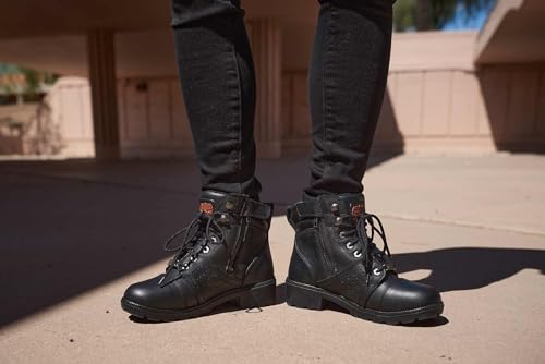 Image of Milwaukee Leather Women's Premium Leather Motorcycle Harness Boots Collection MBL - 10.5