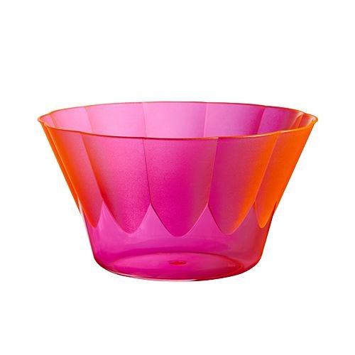 54 vasos para helados y postres, PS redondos, 400 ml, diámetro de 12 cm, 7 cm, color rosa