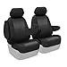 Coverking Custom Fit Center 50/50 Bucket Seat Cover for Select Dodge Caravan Models - Velour (Charcoal)