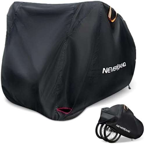 NEVERLAND Fahrradabdeckung Fahrradgarage Fahrradschutzhülle Schutz - Cover Staub UV-Schutz Upgrad Design Reflektionsstreifen für 3 Fahrräder 205x108x115cm 210D Oxford 2000PA