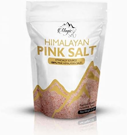 1 KG (Fine) Pure Pink Himalayan Salt Premium Quality Unrefined, 100% Natural by Magic Salt ®