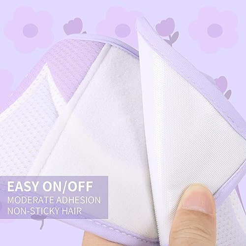 Image of Cat Recovery Collar Cone,Adjustable Cat Cone Collar Soft,Cone for Cat After Surgery,Kitten Cone,Purple,M