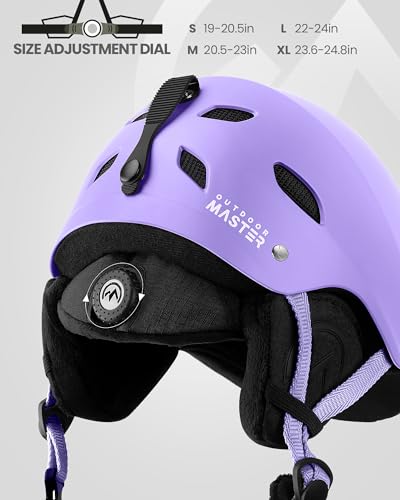 Image of OutdoorMaster Kelvin Ski Helmet - Snowboard Helmet for Men, Women & Youth | Ski & Snowboard Use,Fits Men,Women & Youth,ASTM Certified Impact Protection,Adjustable Ventilation