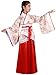 Produktbild KINDOYO Chinesisches Hanfu - Mädchen Red Retro Hanfu Kinder Traditionelle Bühne Kostüme,Rot (Stil 3),EU 140=Tag 150