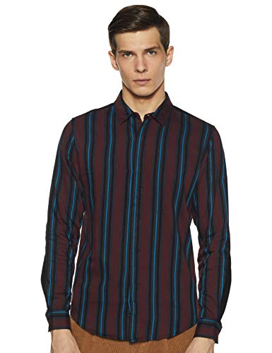 Image of United Colors of Benetton Men's Striped Slim Fit Shirt