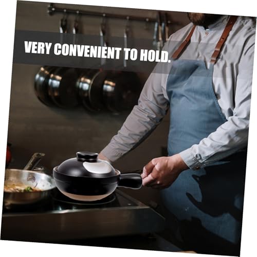 Casserole en céramique noire design solide esthétique minimaliste - 5