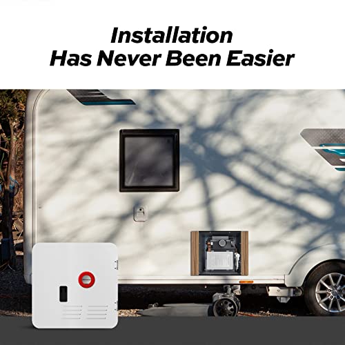 Image of FOGATTI 18 inch x 18 inch RV Water Heater Door, White | ONLY Door kit for FOGATTI RV Tankless Water Heaters, Water Heater not Included