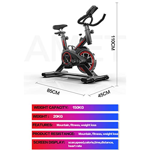 Image of Sports Indoor Cycling Exercise Bike,Direct Belt Driven,Magnetic Resistance,Comfortable Seat Cushion,for Home Cardio Workout