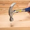 ESTWING Hammer - 12 oz USA Made Curved Claw Hammer with Smooth Face & Shock Reduction Grip - E3-12C