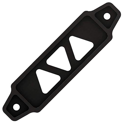 Altland Small Aluminum Car Battery Tie Down Bracket (Tie Down, Black)