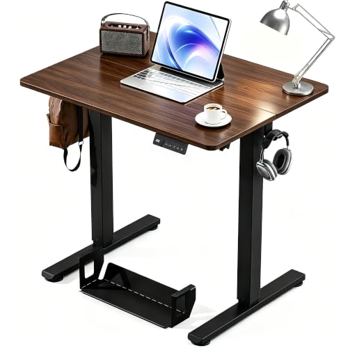 Image of Kingant Standing Desk, 32x24 Inch Electric Height Adjustable Computer Desk