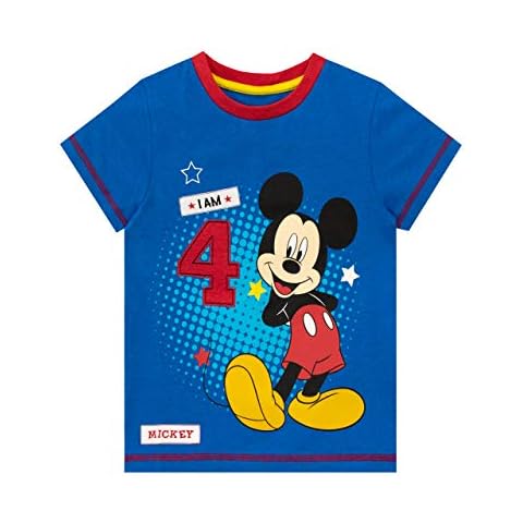 Camiseta para Niños Mickey Mouse Azul 4-5 Años Cover