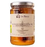 TeoNatura Miele Millefiori con Favo Integro 375g Puro Grezzo Artigianale Siciliano Naturale Api Marsala Fiori di Campo Genuino