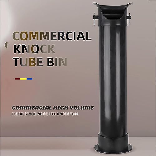 PACUM Commercial Floor Standing Coffee Grounds Container, 33.85In Tall Espresso Knock Box with Shock-Absorbing Knock Bar for Coffee Shops and Home Kitchens - Image 7