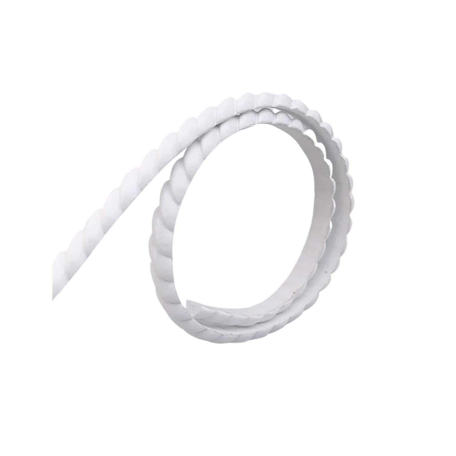 Ayztantine 1M White Flexible Laminate Beading 1Pc 196.85In Flexible Molding Trim, Peel And Stick For Wall, Diy Trims Caulk Strip For Frame Cabinet Edge(1M White)