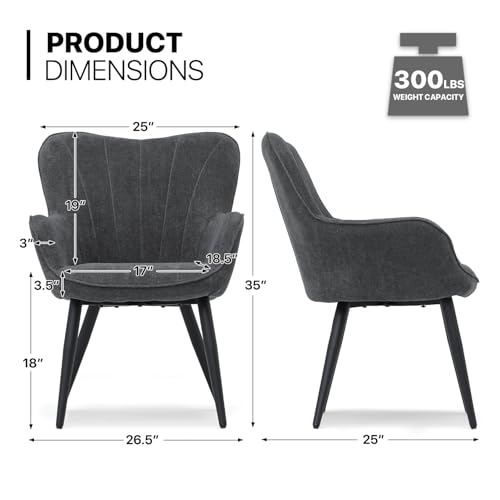 Sillón Elegante Moderno Gris miniatura 2